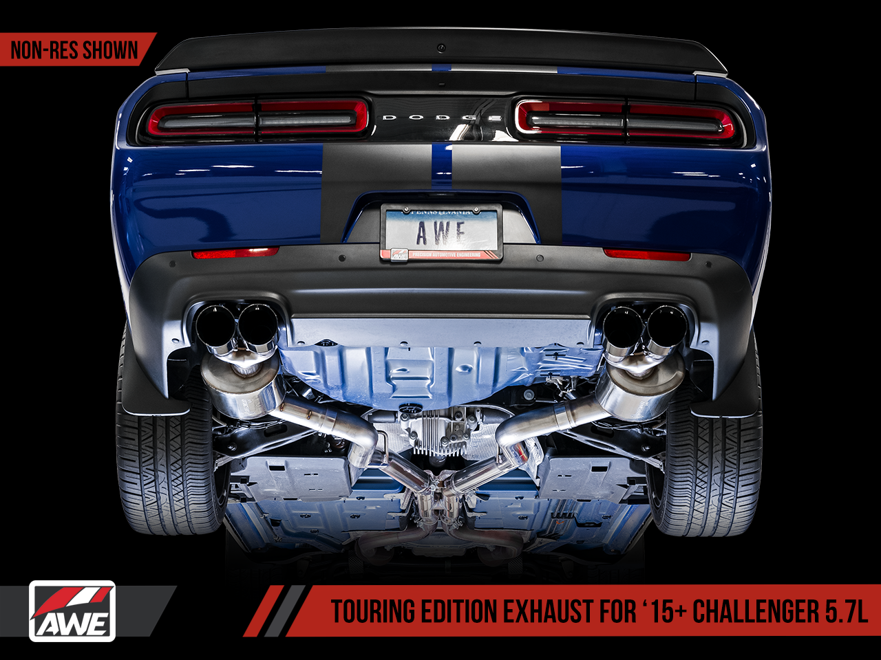 AWE EXHAUST SUITE FOR THE 17+ DODGE CHALLENGER 5.7