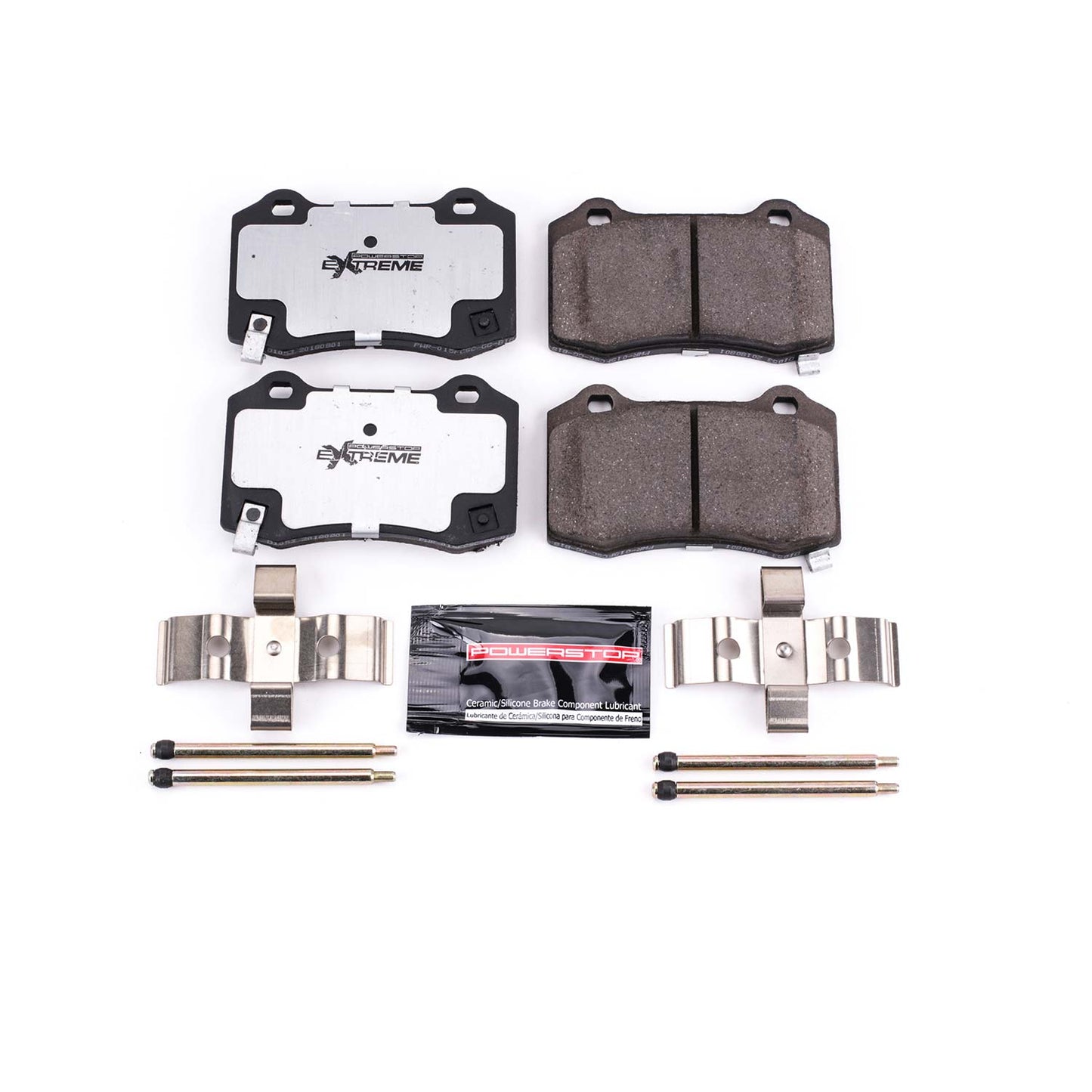 Power Stop 2015-2023 Charger/Challenger Z26 Extreme Street Front & Rear Pads (6 Piston Front & 4 Piston Rear))